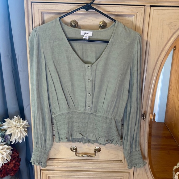 Japna Tops - Japna Green Blouse